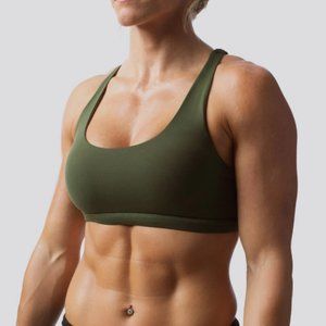 Born Different Vitality Sports Bra (Tactical Green) - X-Small